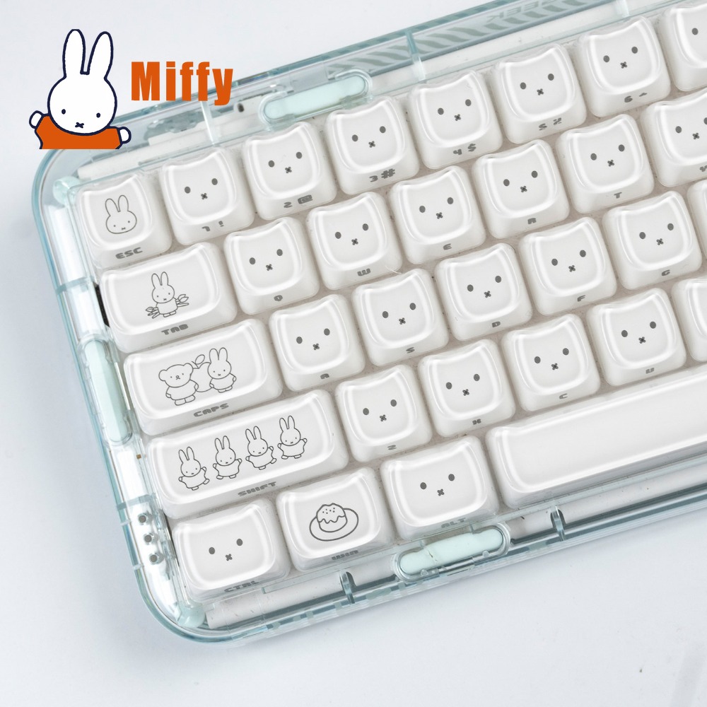 Tech For Office - Teclas Kawaii Miffy: Keycaps de Coelho