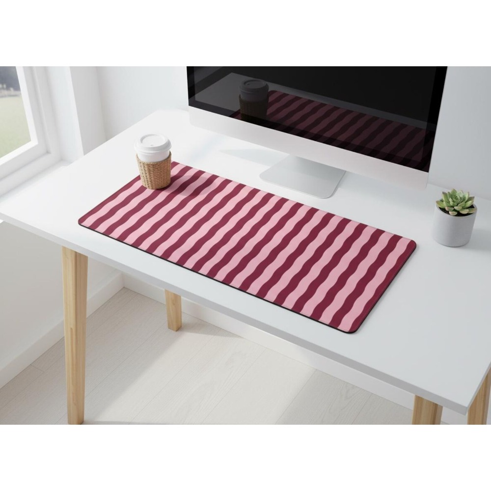 Office Desk Tech Accessories - Tapete de Mesa Rosa Borgonha com
