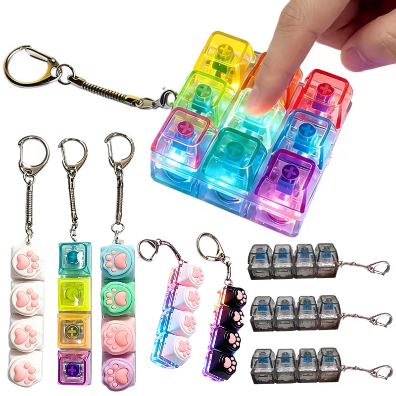 Office Tech Accessories - Novo Chaveiro de Teclado LED com
