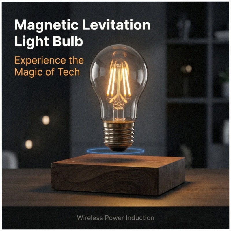 Tech For Office - Lâmpada LED Flutuante Magnética Sem Fio
