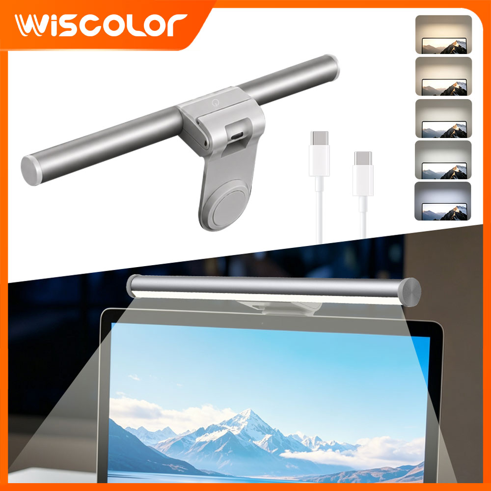 Office Desk Tech Accessories - Luzes LED RGBIC, Barra de Luz