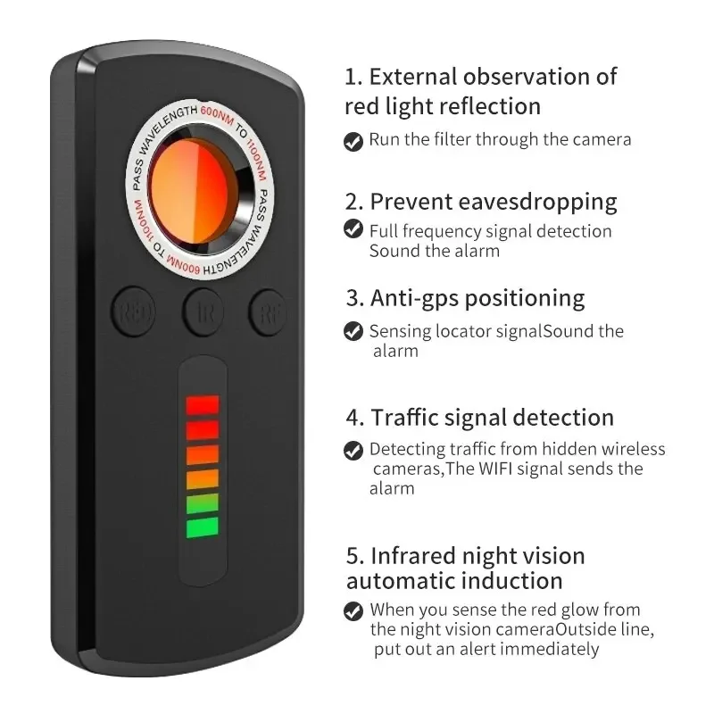 Detector de Câmeras Ocultas, D - Tech For Office avaliação e preço