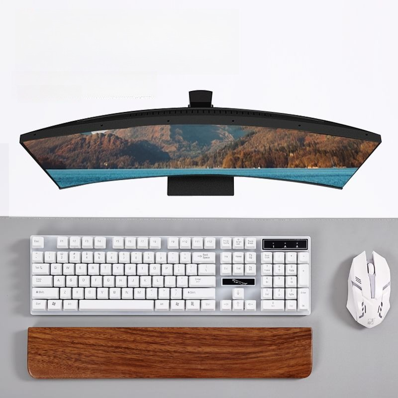 Teclado de madeira maciça desc - Tech For Office avaliação e preço