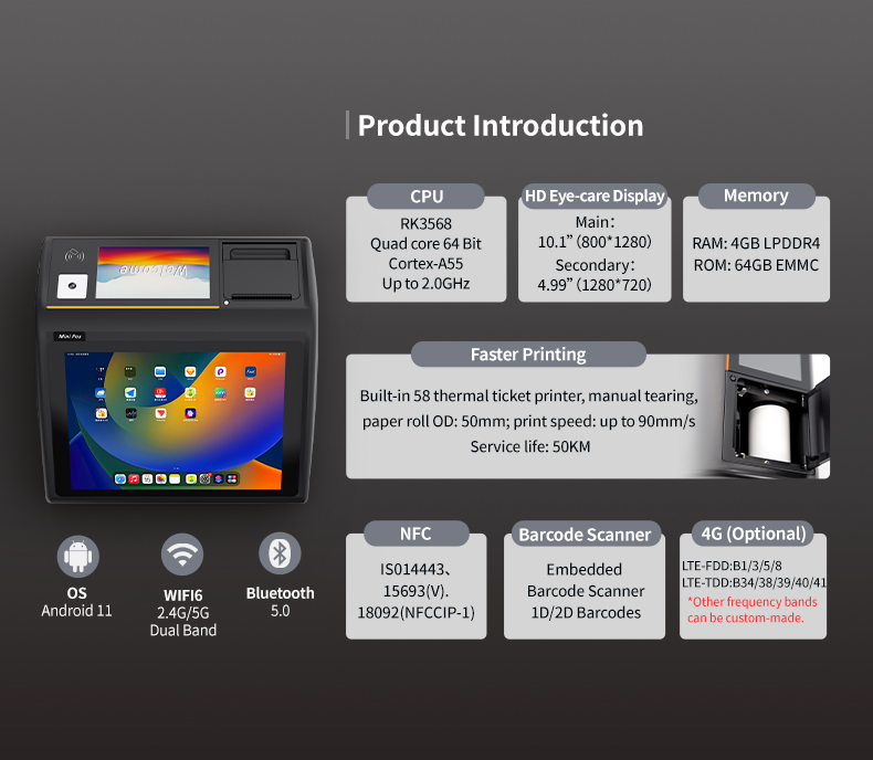 D3-mini impressora térmica com - Pos Terminal Android avaliação e preço