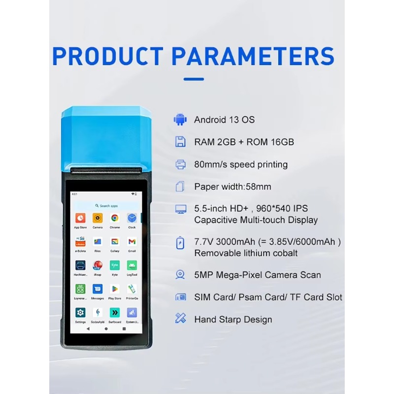 Máquina de POS Móvel Android 1 - Pos Terminal Android avaliação e preço